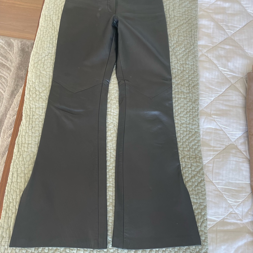 Chic Black Leather Pants
